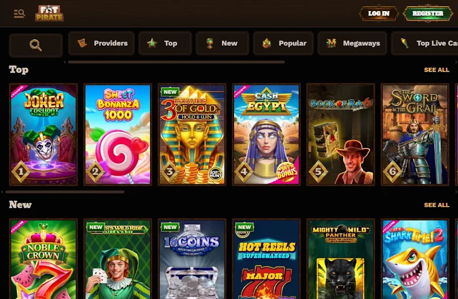 fatpirate casino games